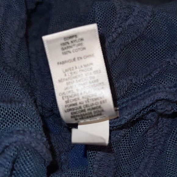 Express Women Embroidered Lace Long Sleeves Scoop Neck Top Blouse Medium - Picture 7 of 7